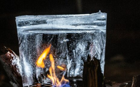 fire in clear plastic pack
